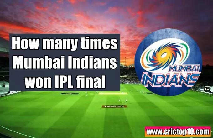 How many times MI won IPL final