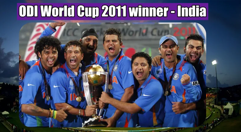 ODI World Cup 2011 winner India